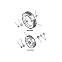 Snapper CP216019KWV (7800037) wheels, front and rear diagram