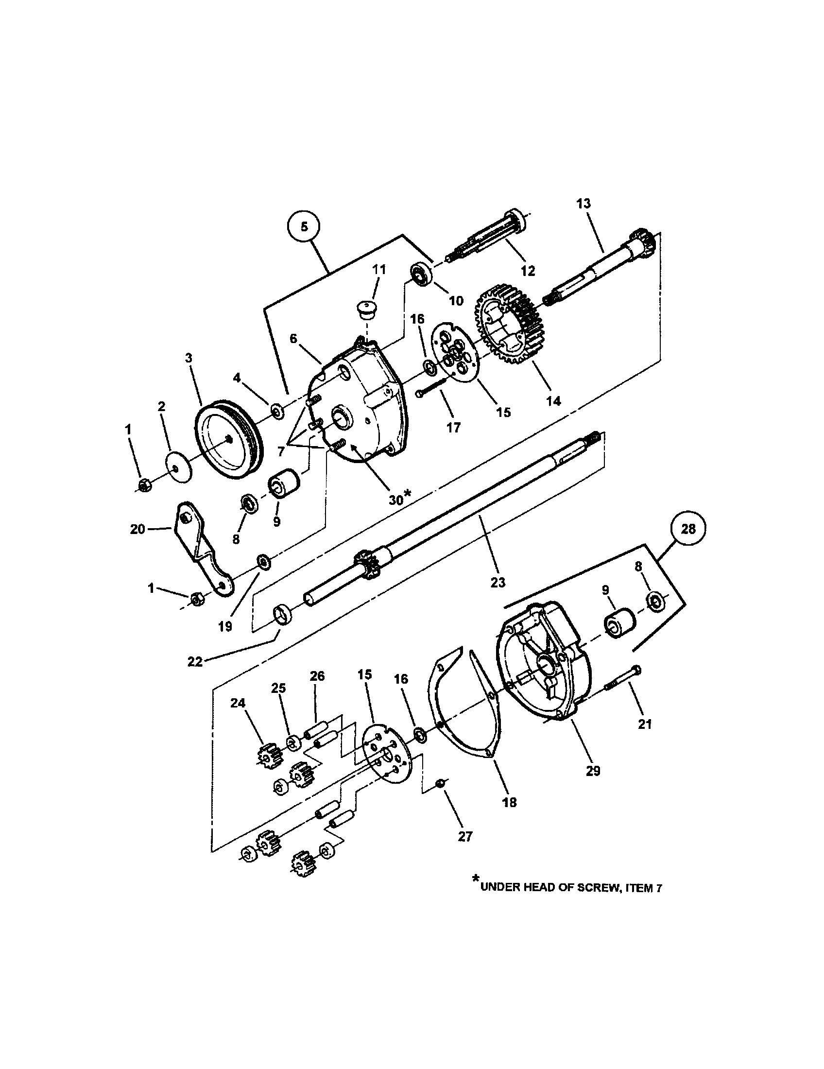 Snapper CP216019KWV (7800037) transmission-differential diagram