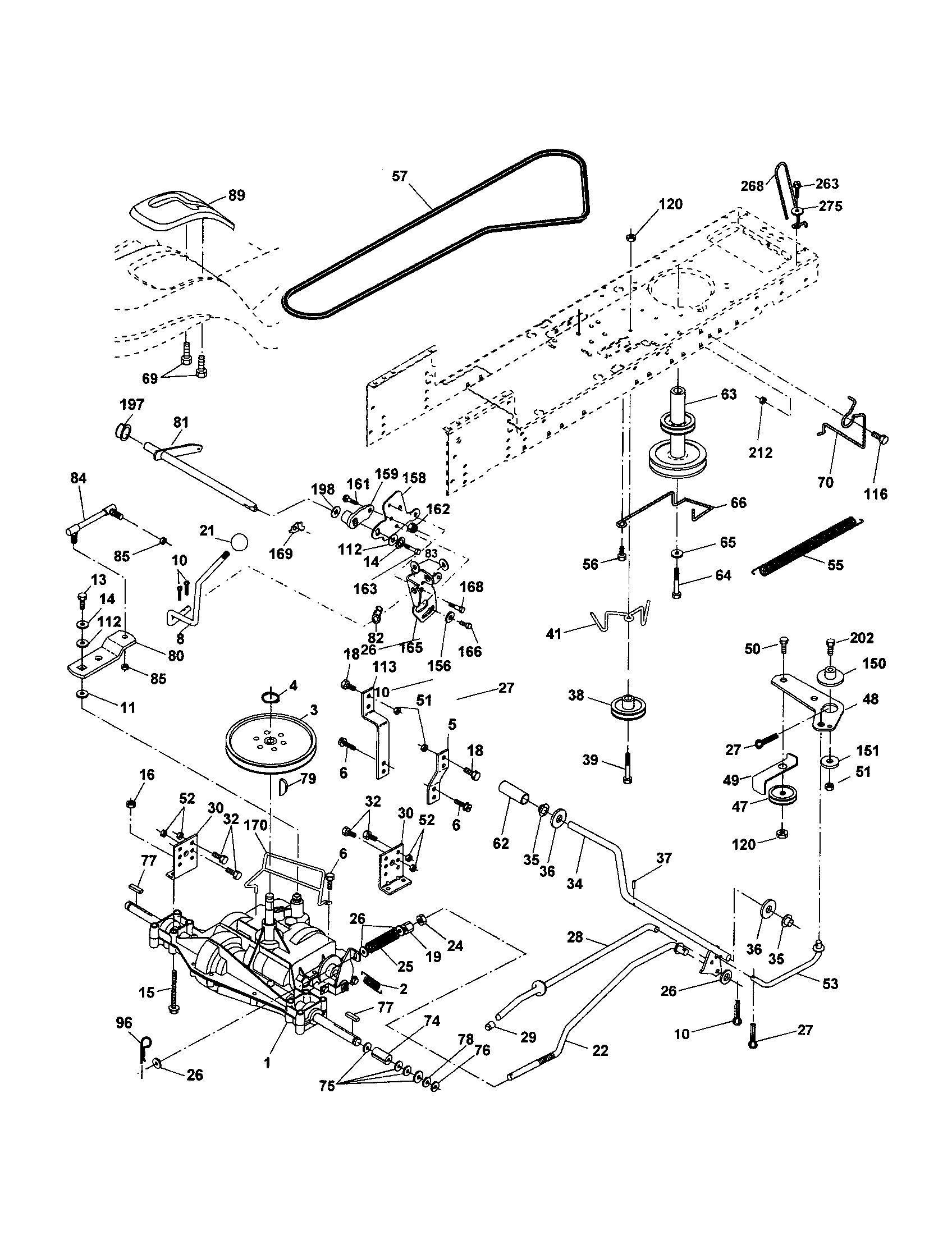 Craftsman 917257401 drive diagram