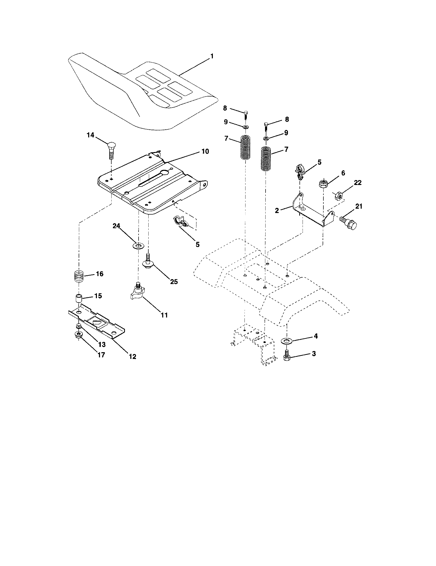 Craftsman 917257401 seat diagram