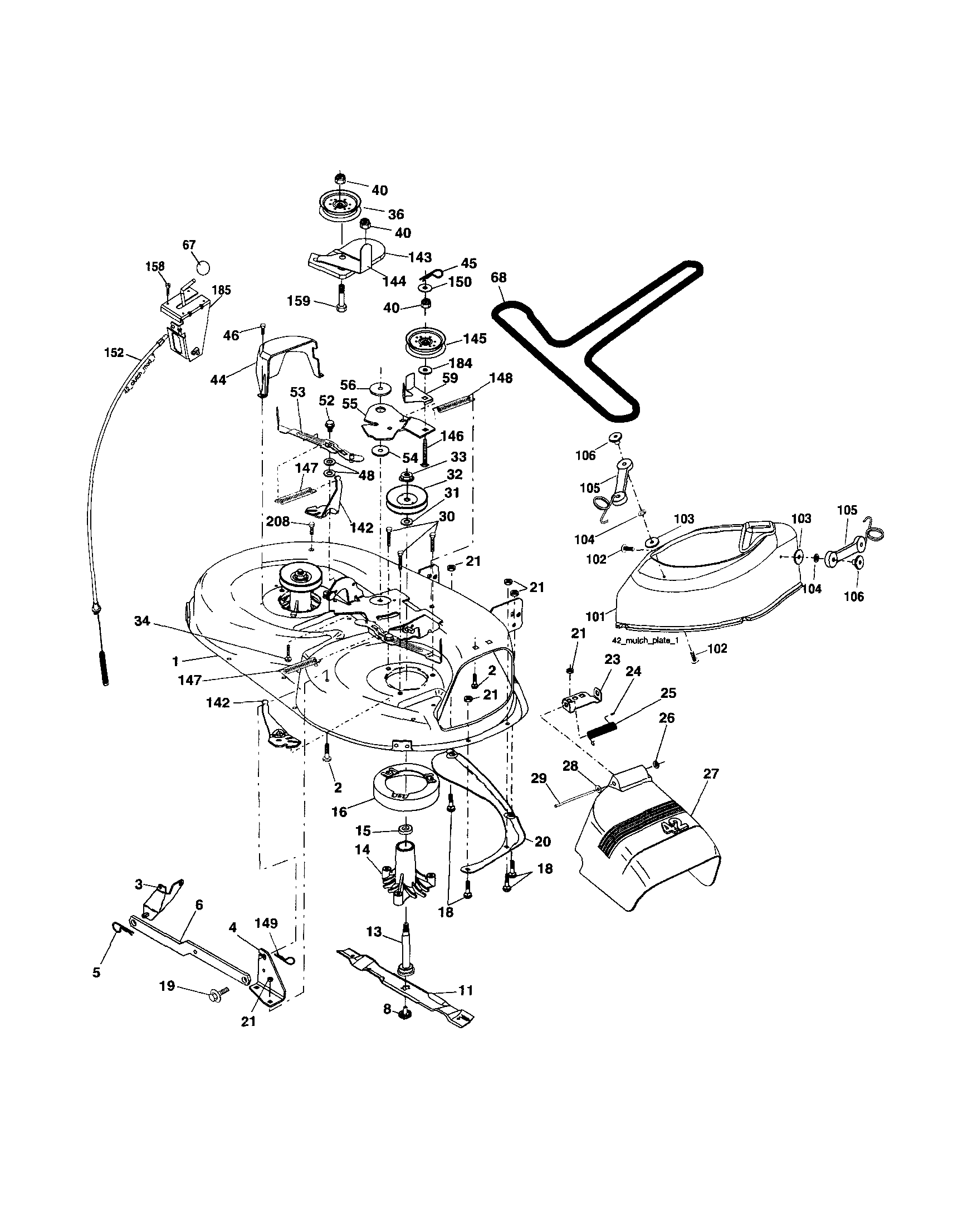 Craftsman 917257401 mower diagram