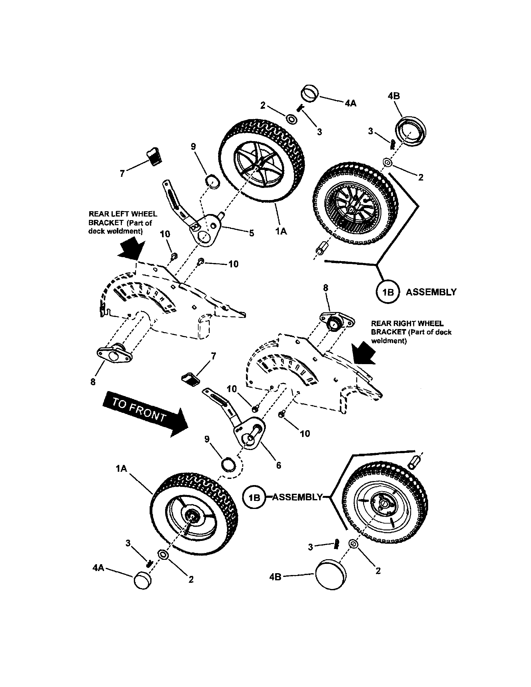 Snapper 7800008 (SPV21E) rear wheels (push) diagram