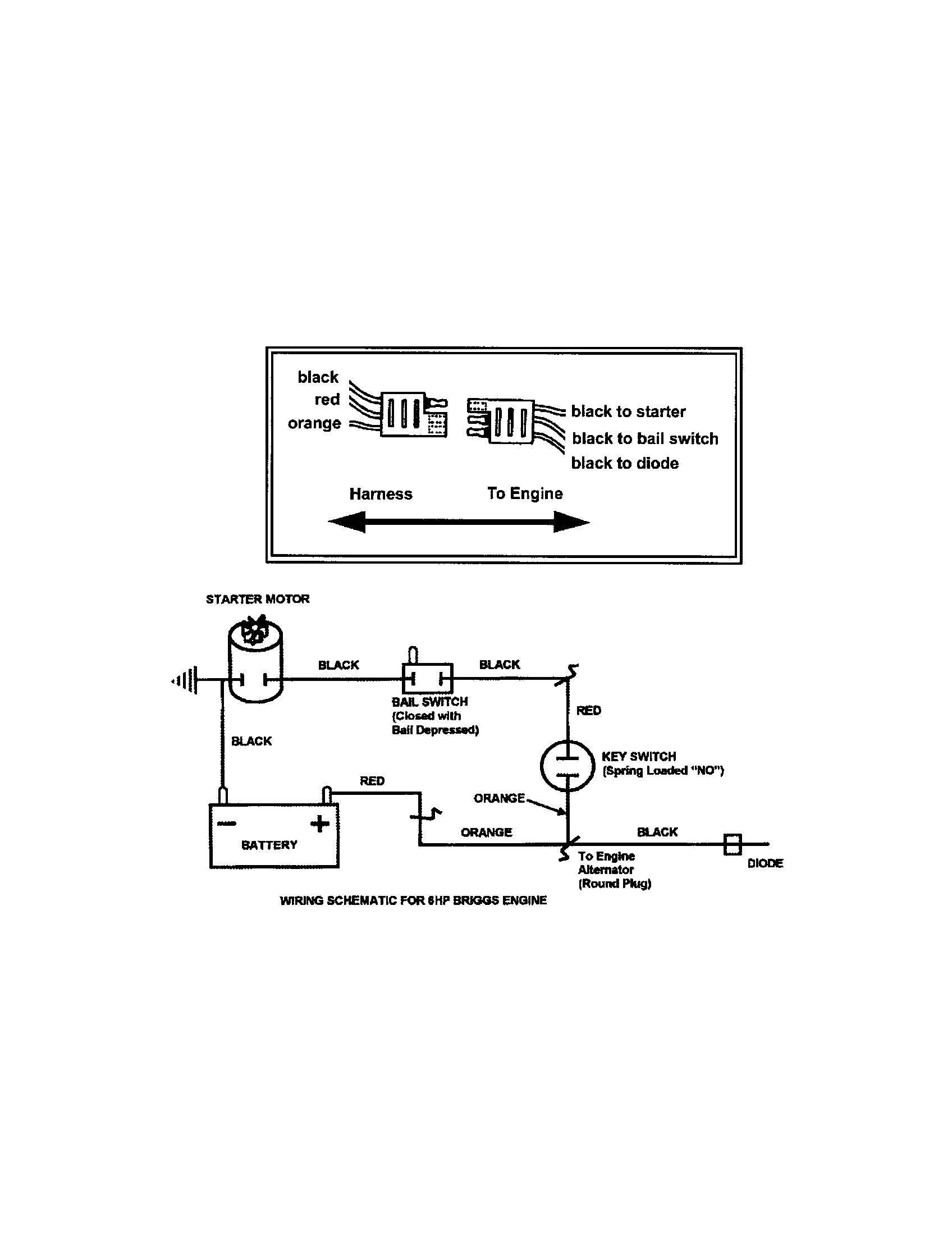 Snapper 7800008 (SPV21E) wiring schematic diagram