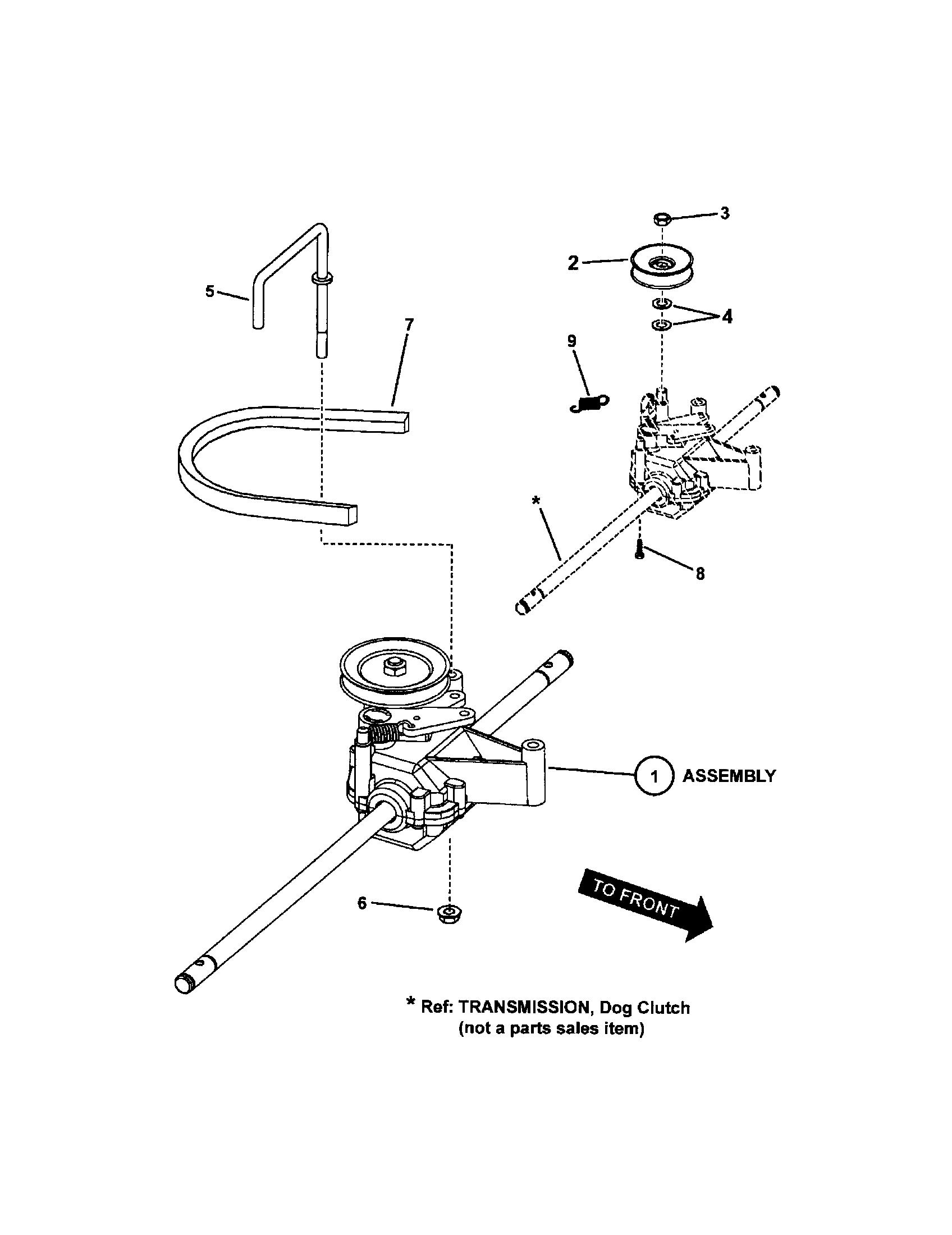 Snapper 7800007 transmission diagram