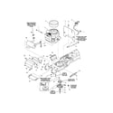 Snapper GT2354 (2690118) engine/electric clutch-23hp kohler diagram