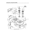 Snapper YT2050 (1694637) housing/arbors/blades diagram