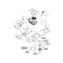 Snapper 2690498 engine/electric clutch - 38"/42" diagram