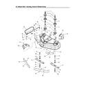 Snapper 2690498 housing/arbors/blades diagram
