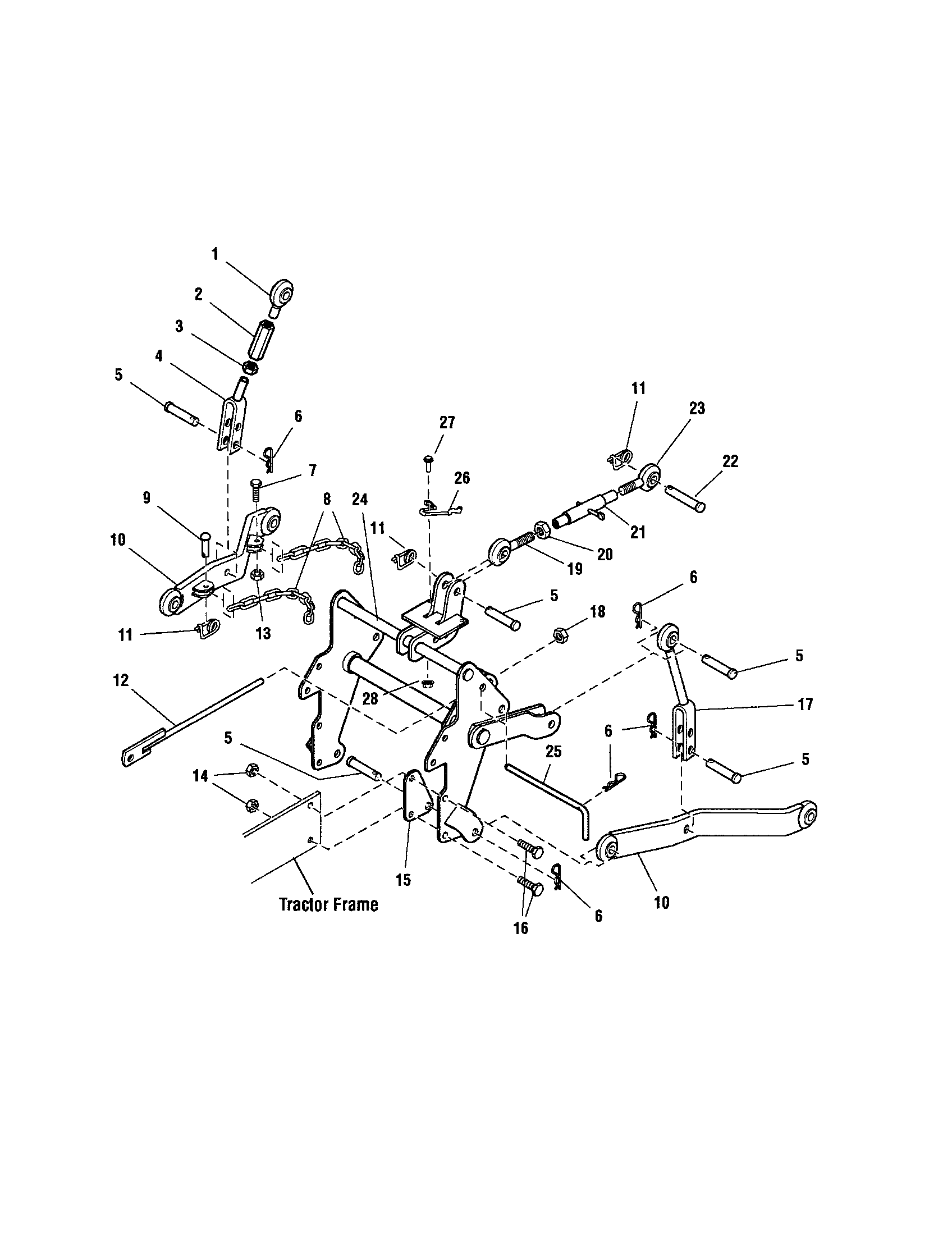 Snapper 2690628 3-point hitch diagram