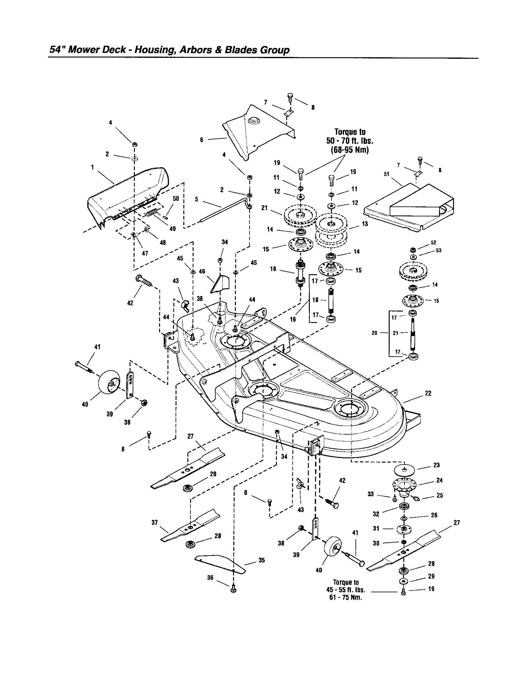 Snapper 2690630 housing/arbors/blades diagram
