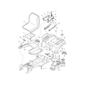 Snapper YT2350 (1694817) seat/seat deck diagram