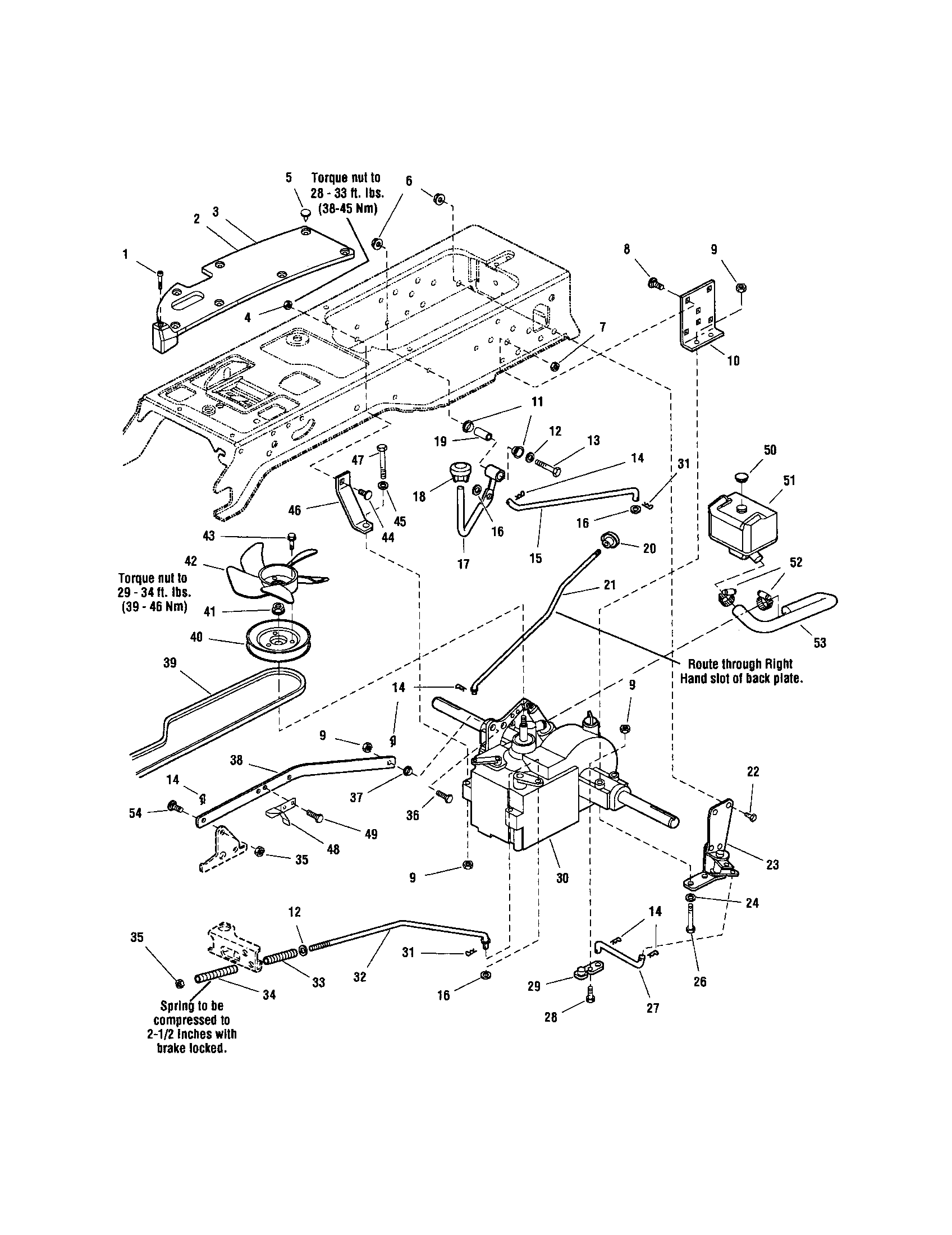 Snapper YT2300 (2690503) transmission diagram