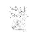 Snapper 2690505 44" mower deck-belt/idler arm/hitch diagram