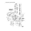 Snapper YT2350 (1694817) housing/arbors/blades diagram