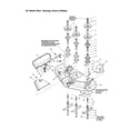 Snapper YT2350 (1694817) housing/arbors/blades diagram