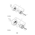 Snapper LT2040 (2690655) wheels and tires diagram