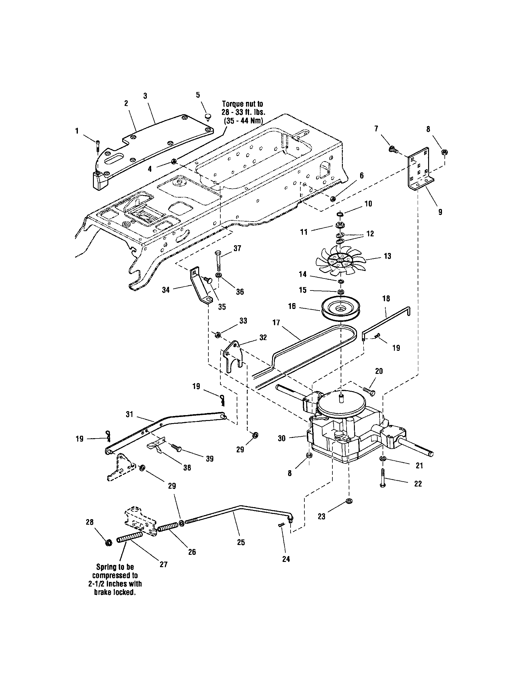 Snapper 2690655 transmission-tuff torq k-57 diagram