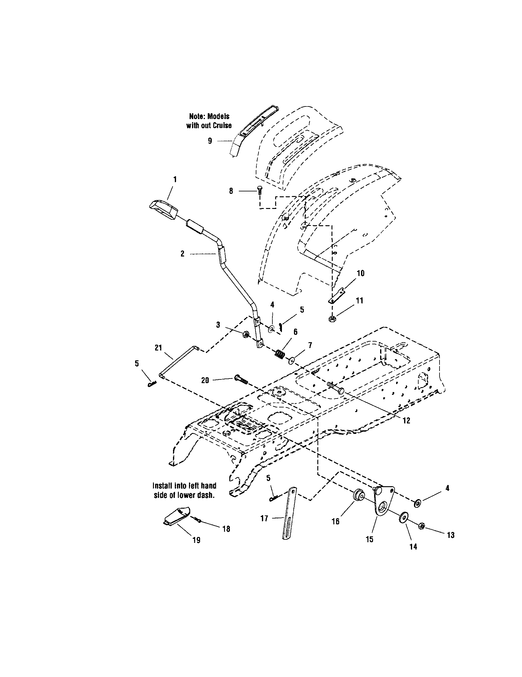 Snapper 2690655 lift-manual lift diagram