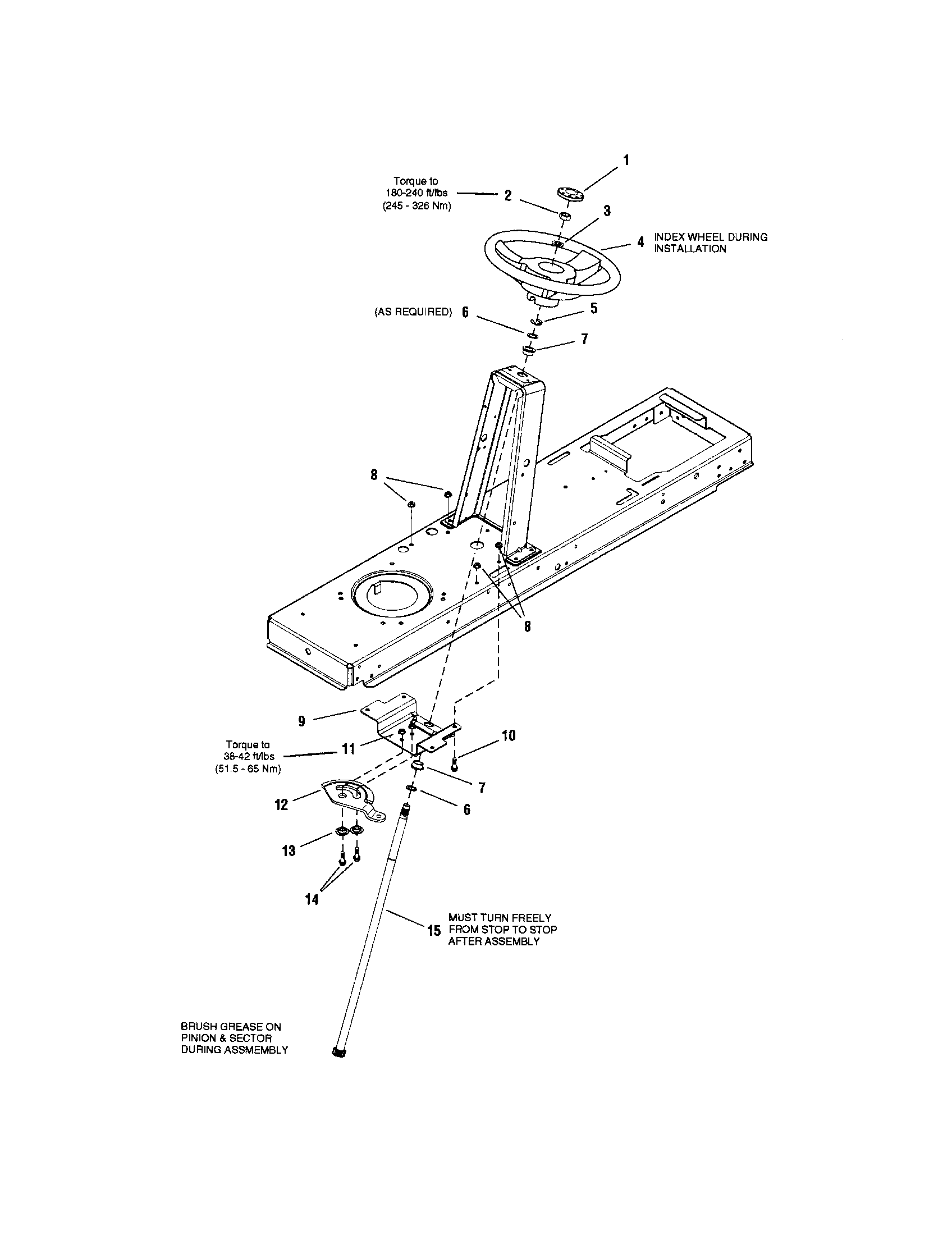 Snapper 2690577 steering diagram