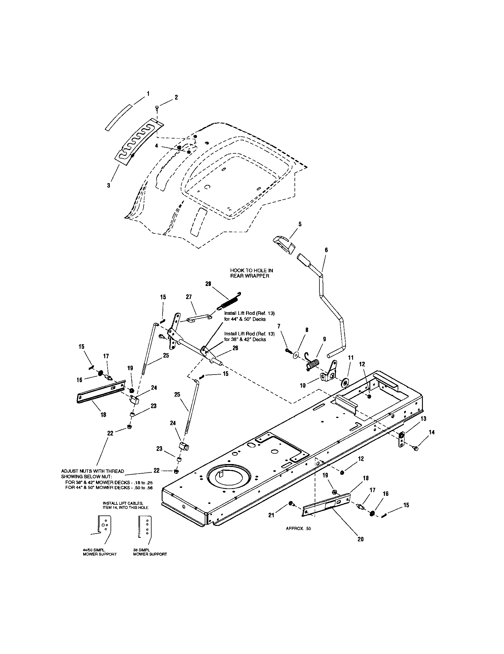 Snapper 2690577 lift-manual diagram