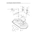 Snapper LT2250 (2690580) belt/idler arm/hitch diagram