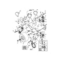 Snapper SPE361 rear deck/drive idler/brake diagram
