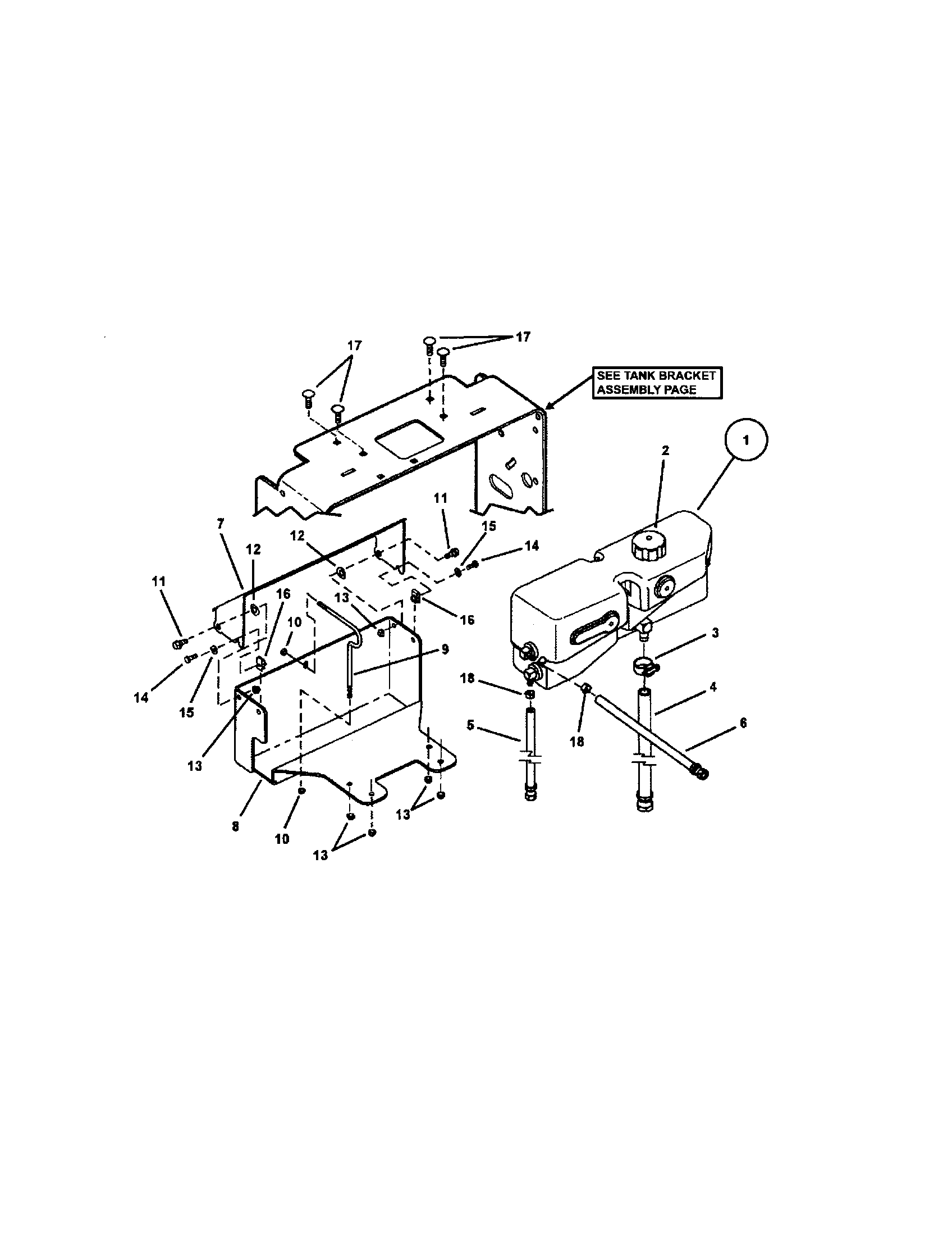 Snapper SPA480-SERIES 1-2 oil tank (all except splh231khe) diagram