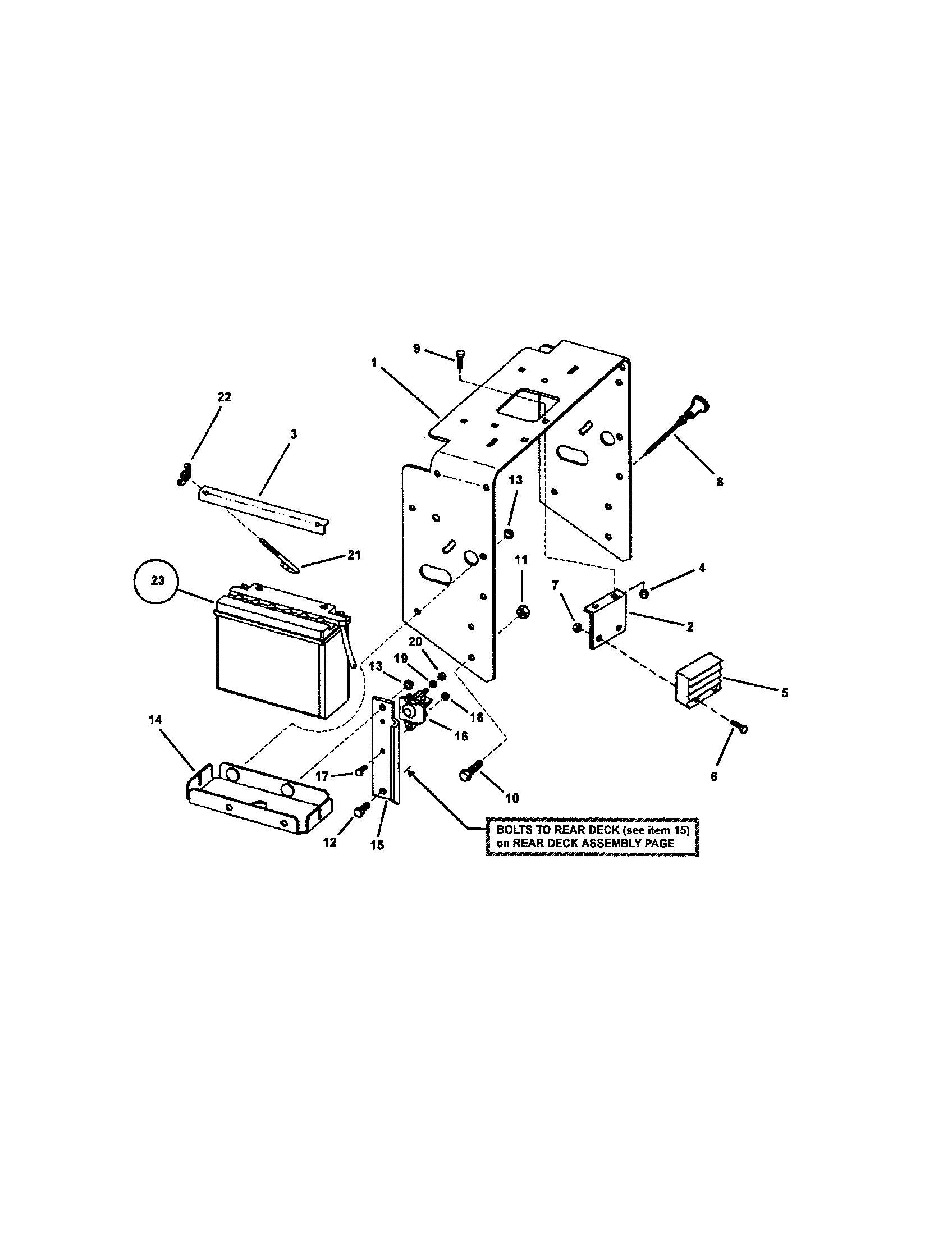 Snapper SPA480-SERIES 1-2 tank bracket diagram