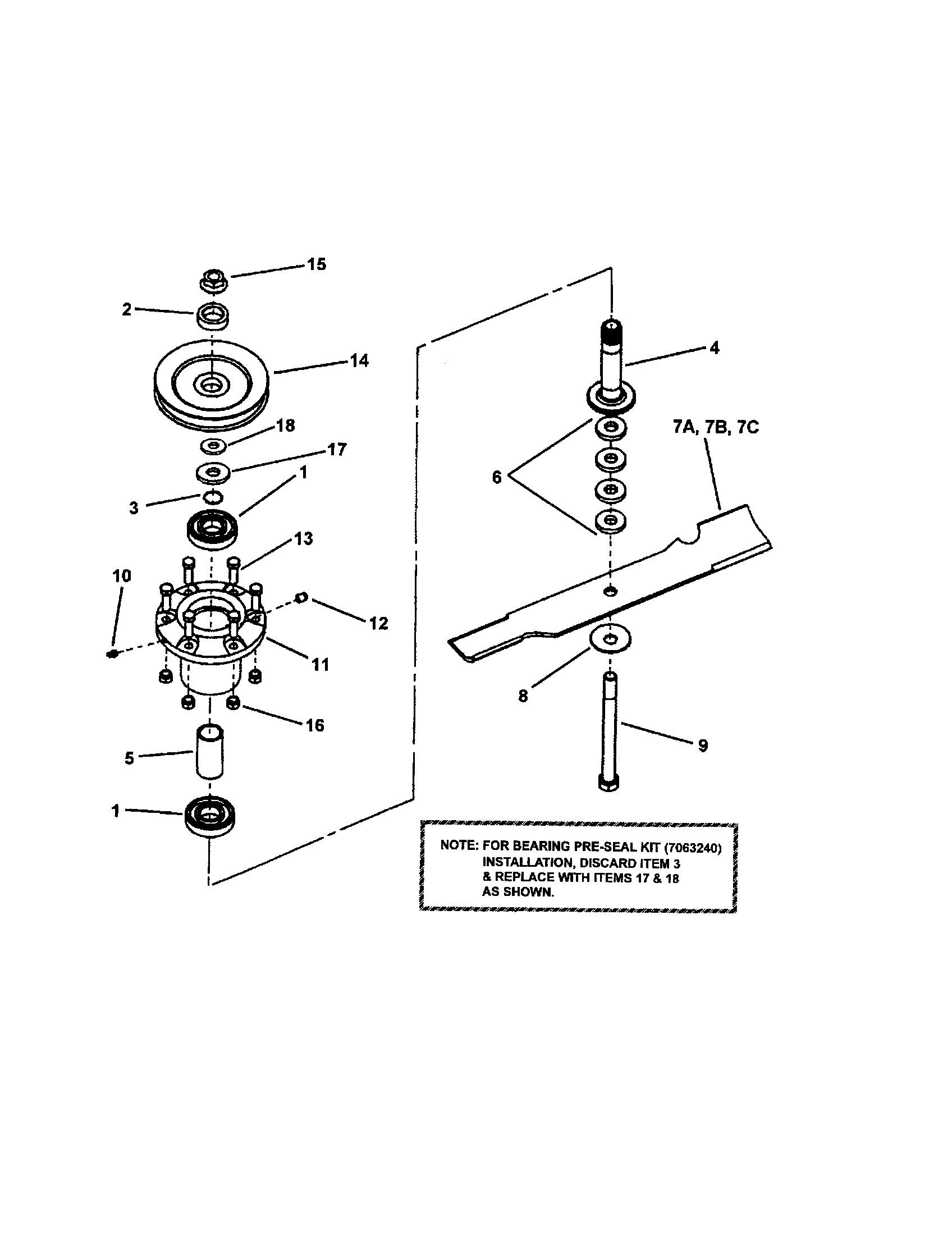 Snapper SPA480-SERIES 1-2 cutter housing diagram