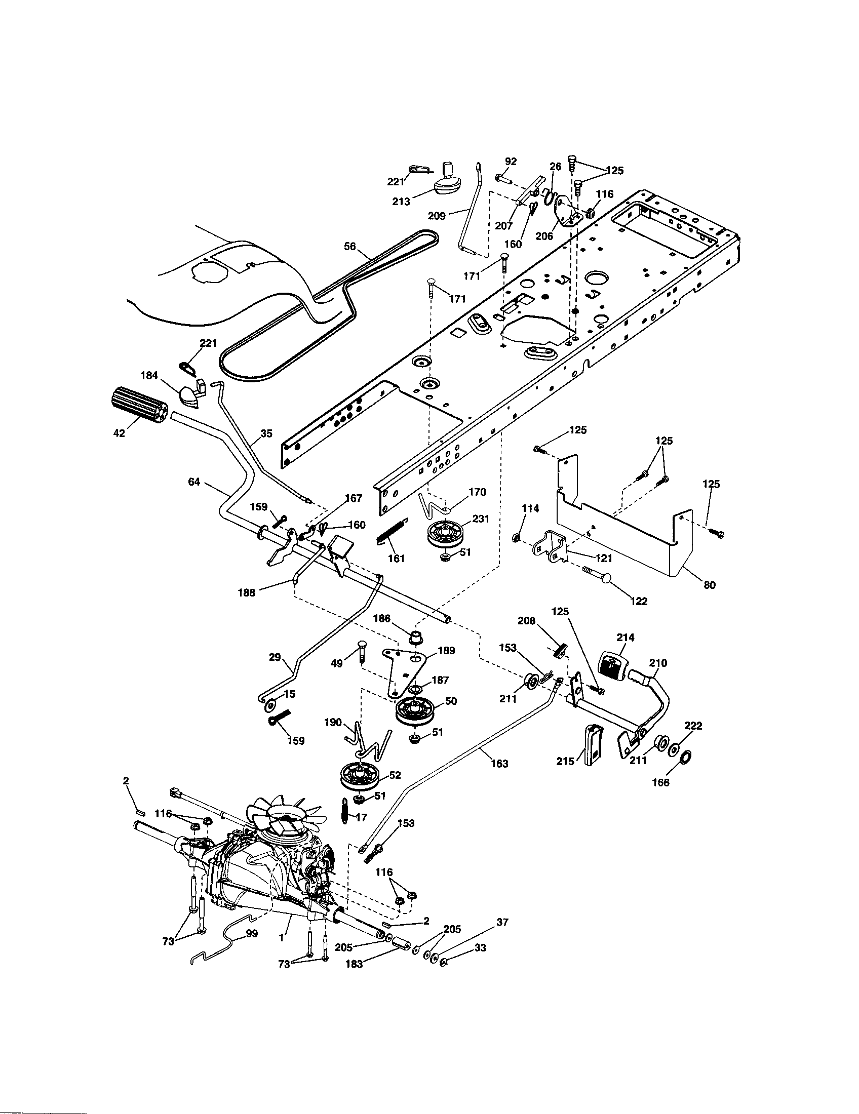 Craftsman 917253540 ground drive diagram