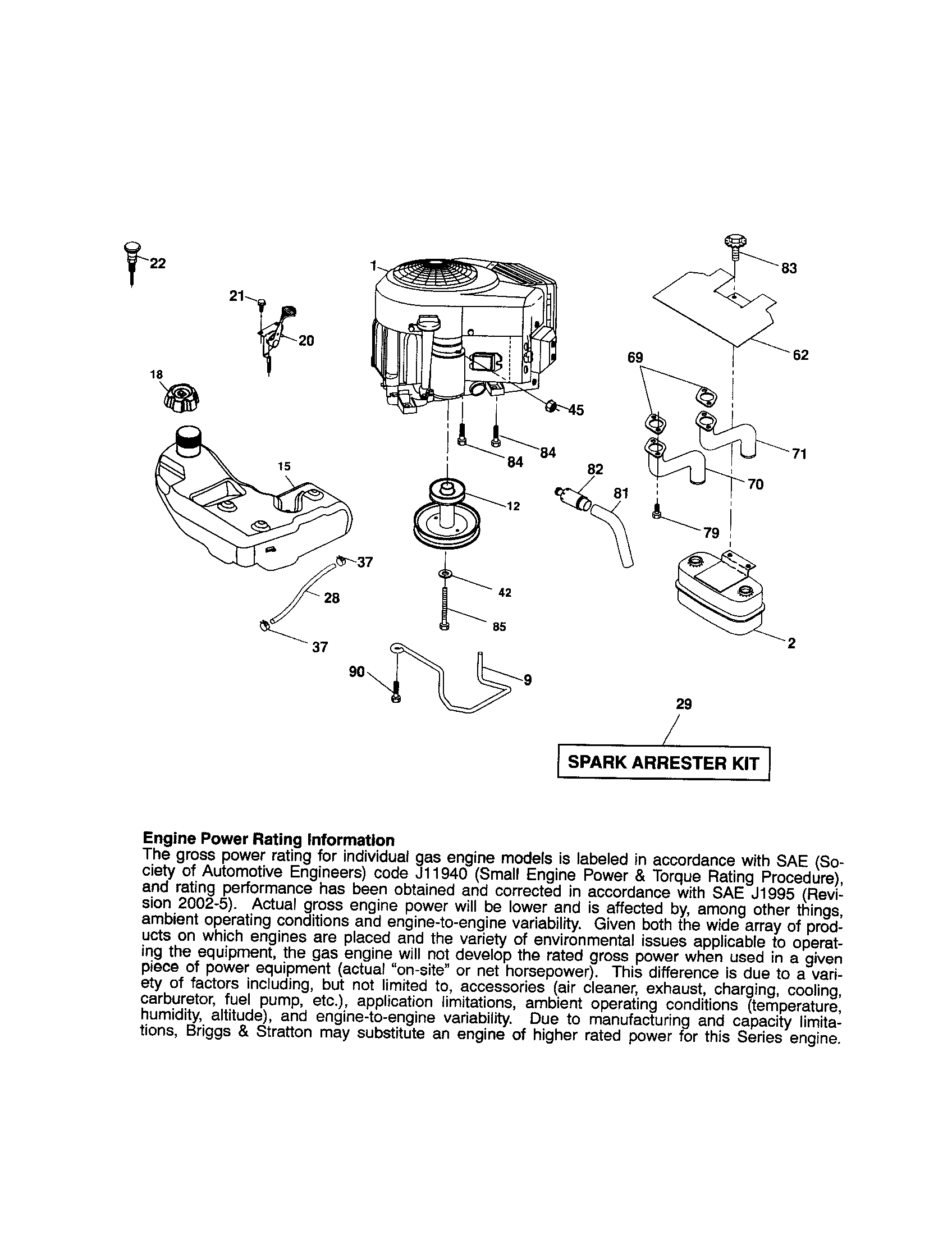 Craftsman 917253540 engine diagram