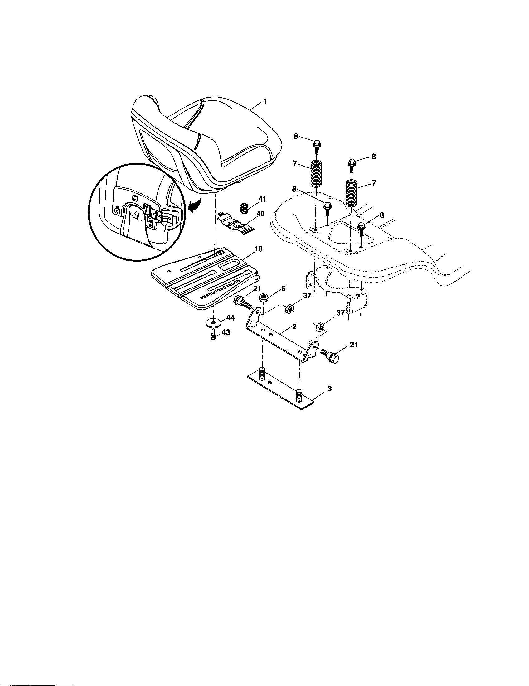 Craftsman 917253540 seat diagram