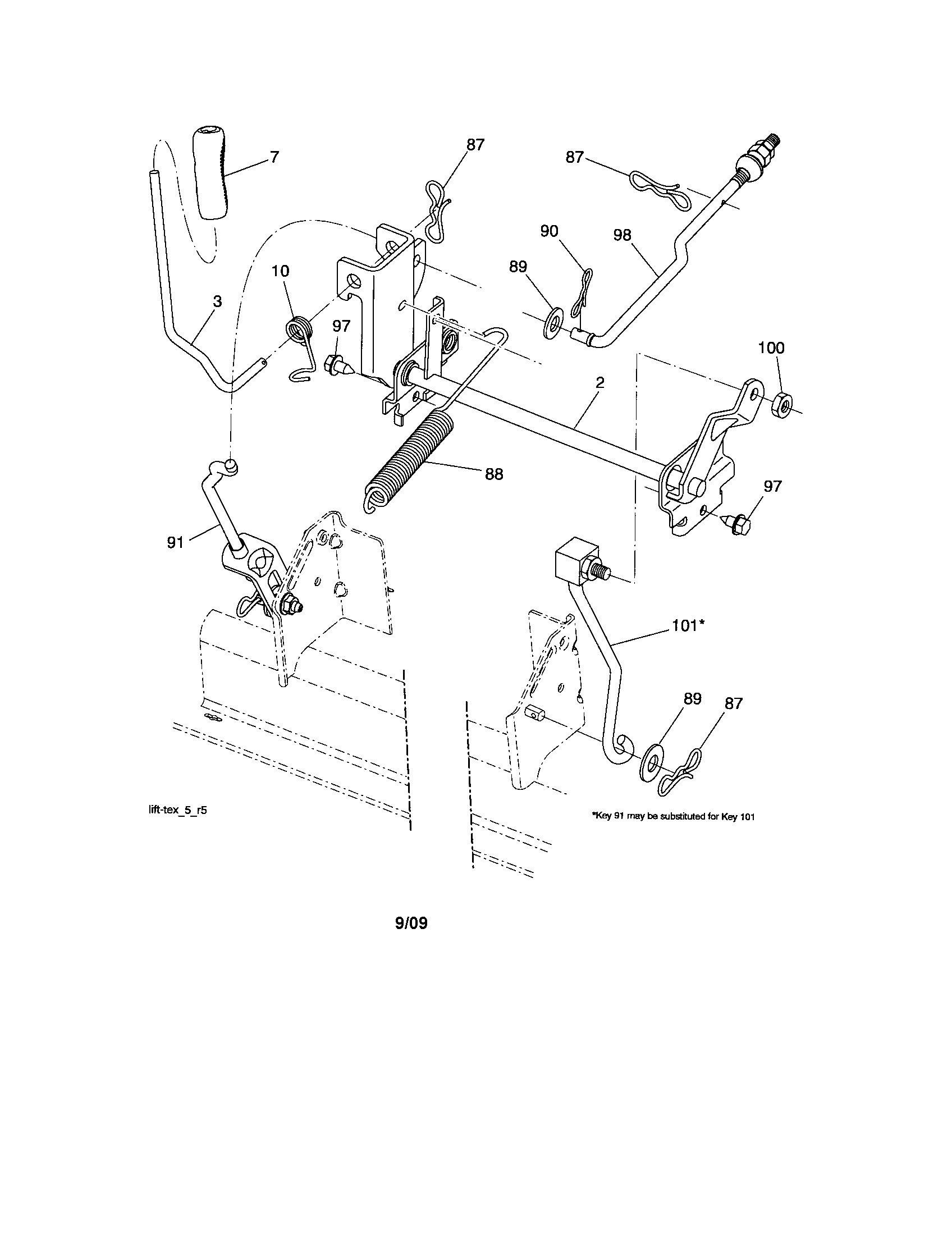 Craftsman 917253540 lift diagram