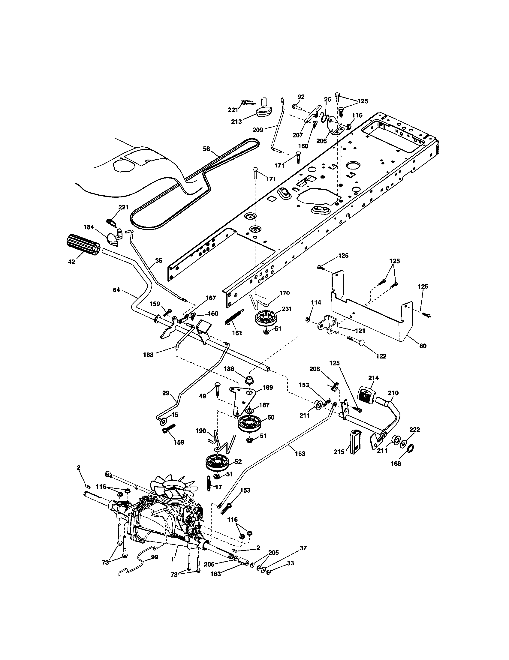 Craftsman 917253550 ground drive diagram