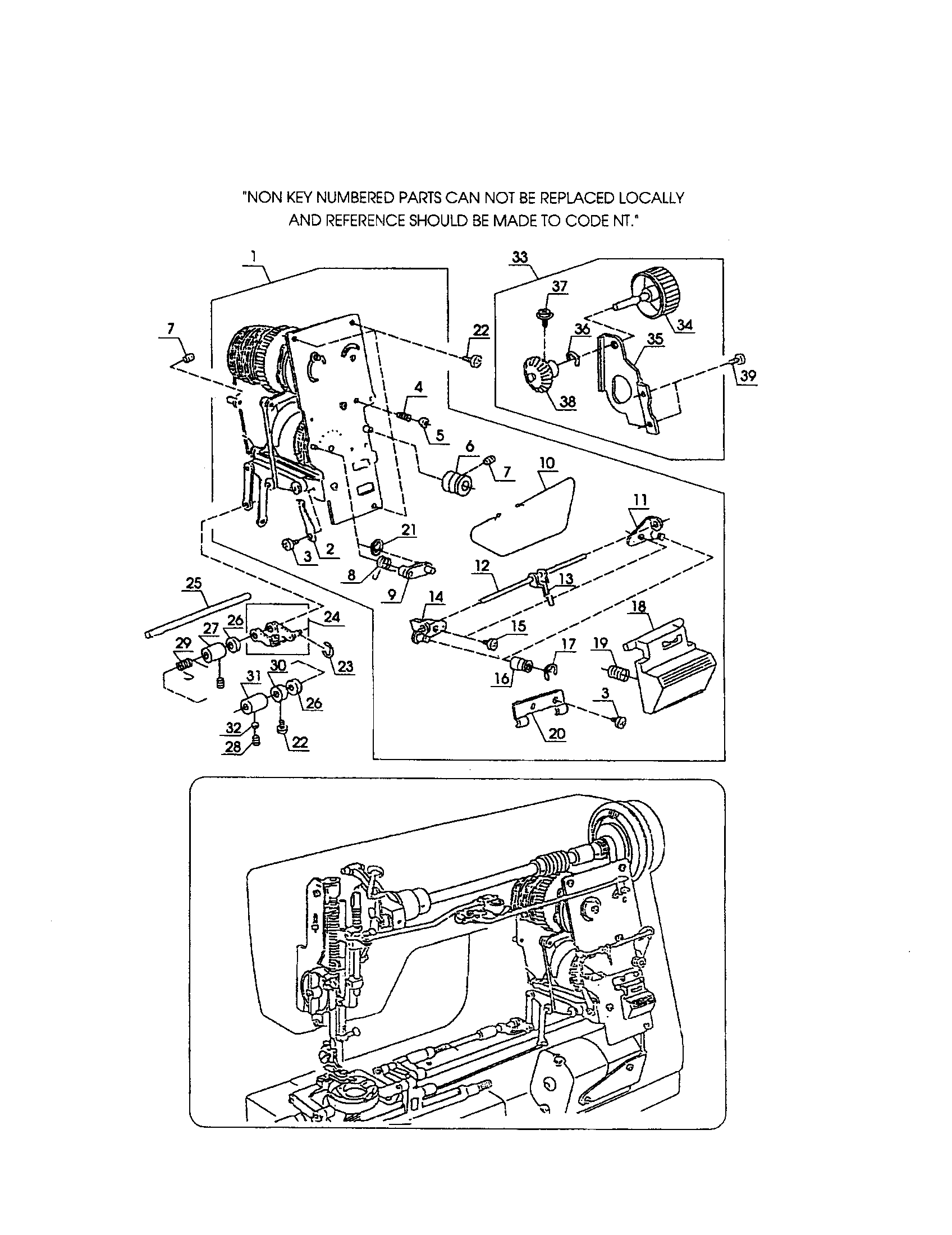 Kenmore 38517526590 cam block frame/stitch selector diagram