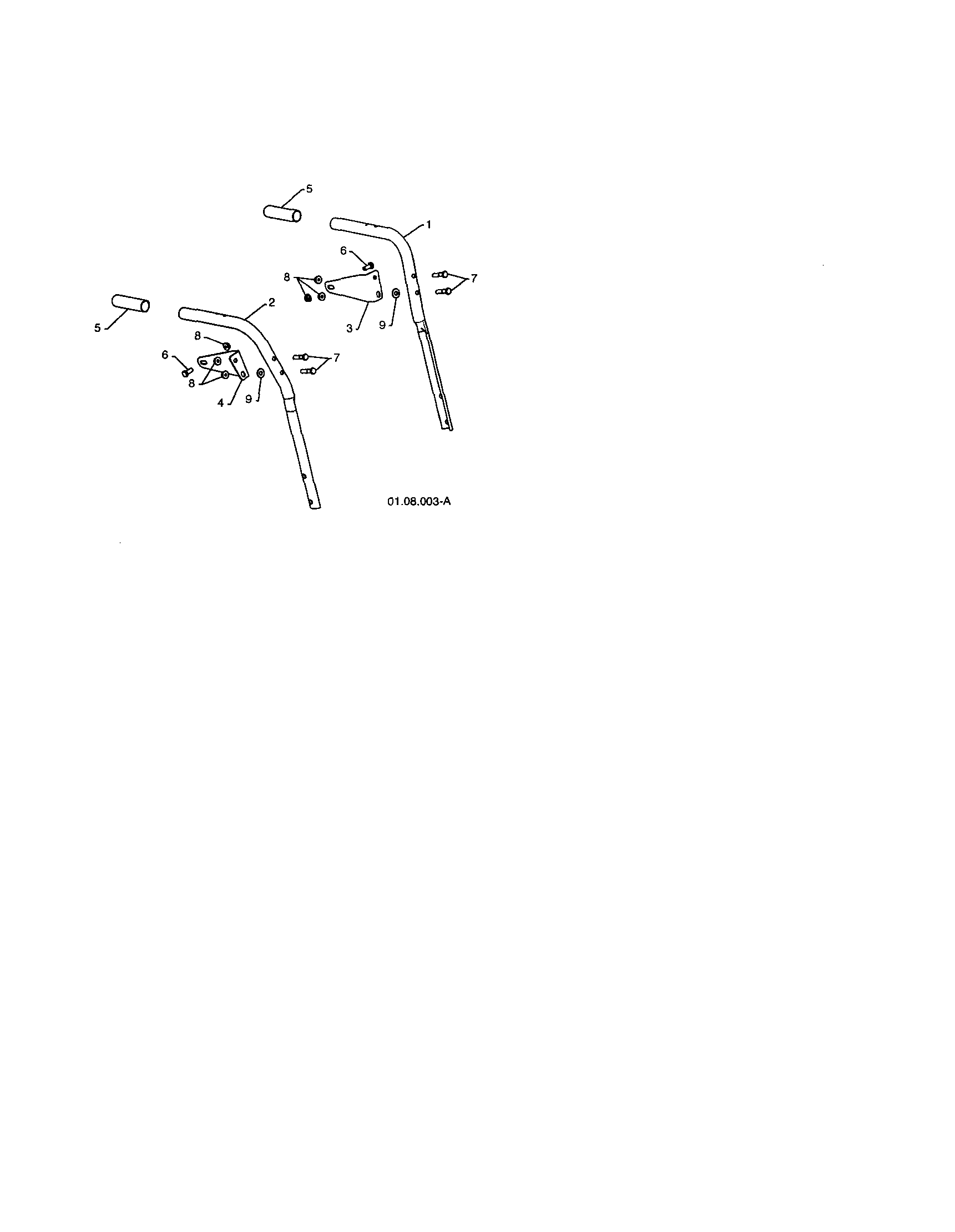 Craftsman 917253580 plow handles diagram