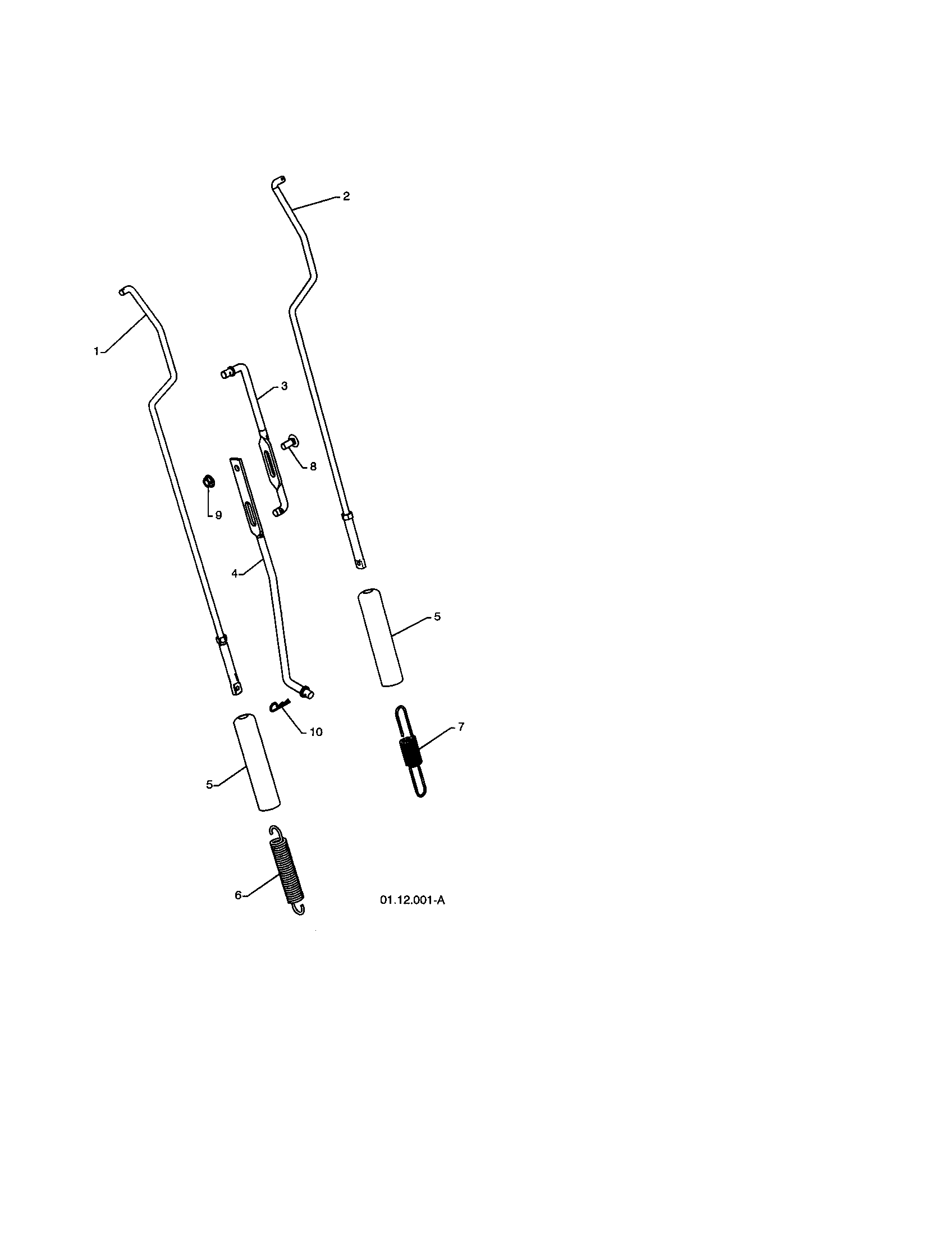 Craftsman 917253580 impeller & traction rods diagram