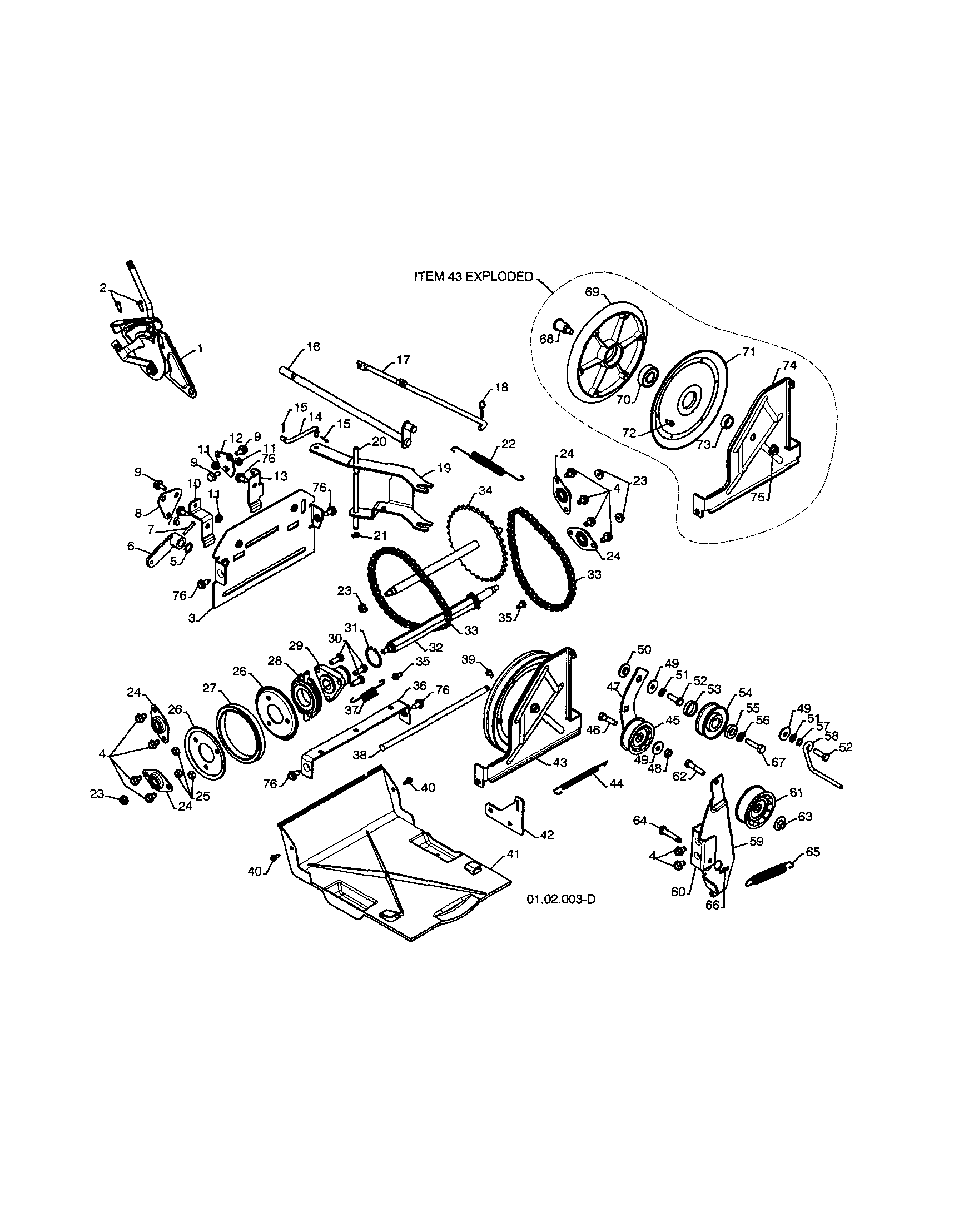 Craftsman 917253580 drive diagram
