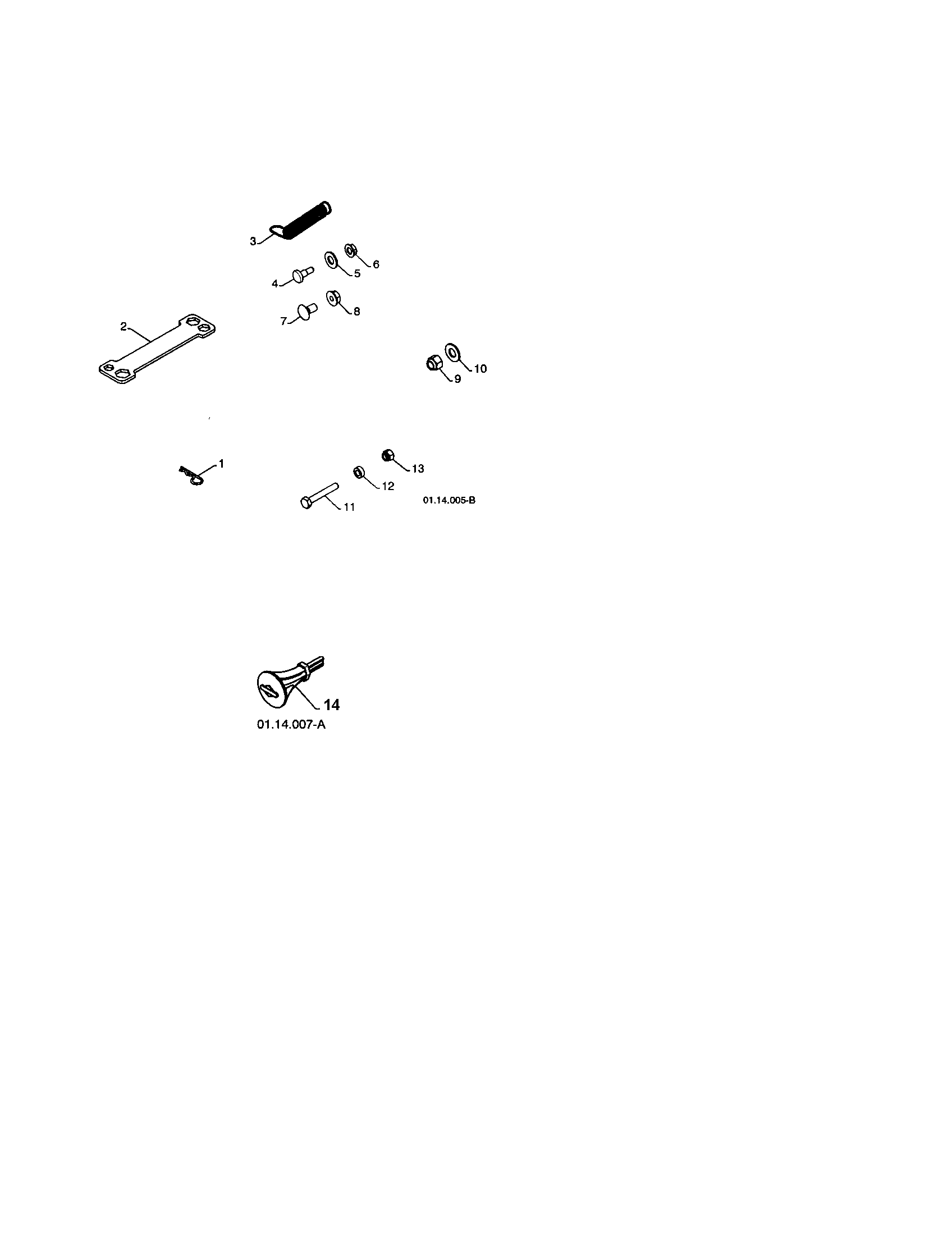 Craftsman 917253580 bag of parts diagram