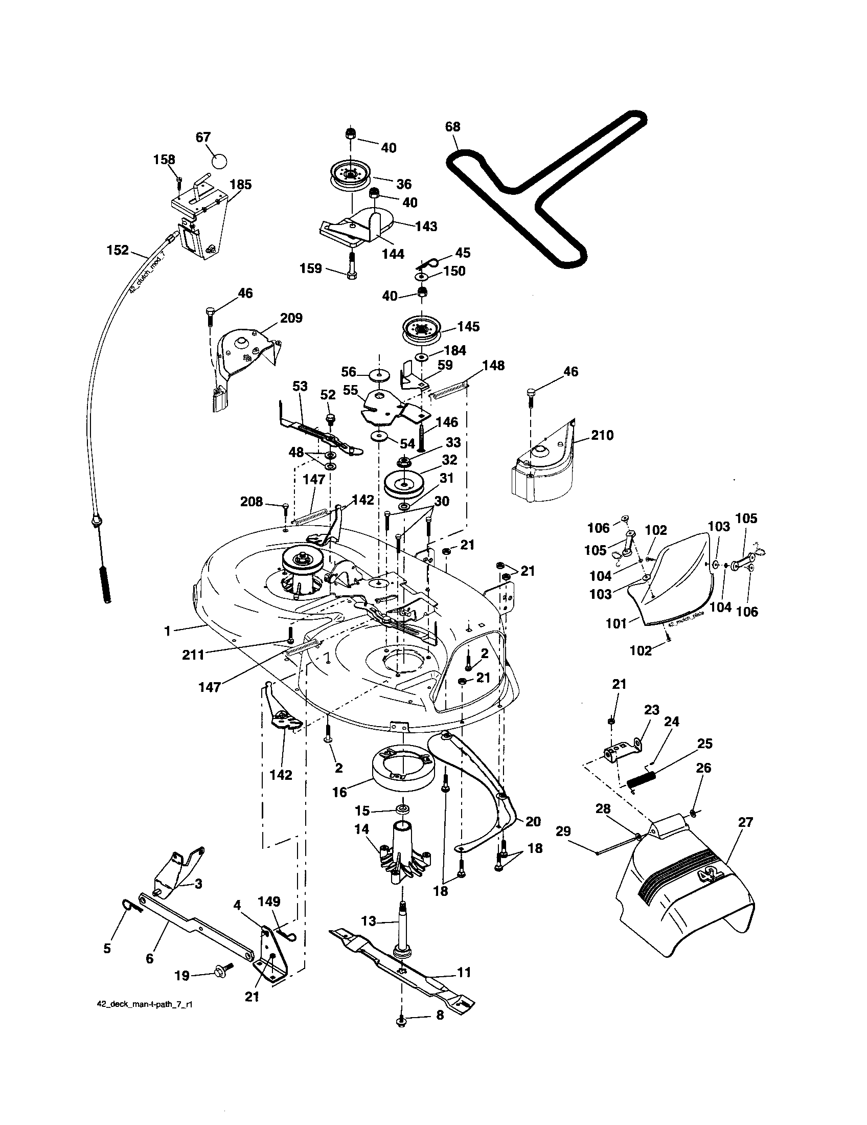 Craftsman 917257450 mower diagram
