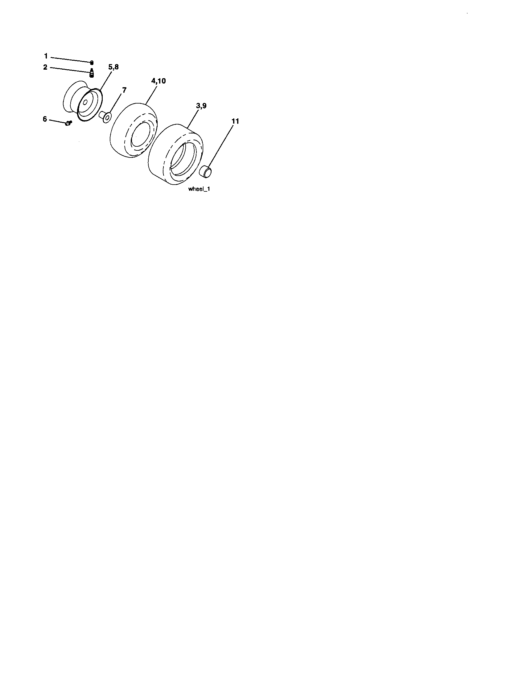 Craftsman 917257450 wheels and tires diagram