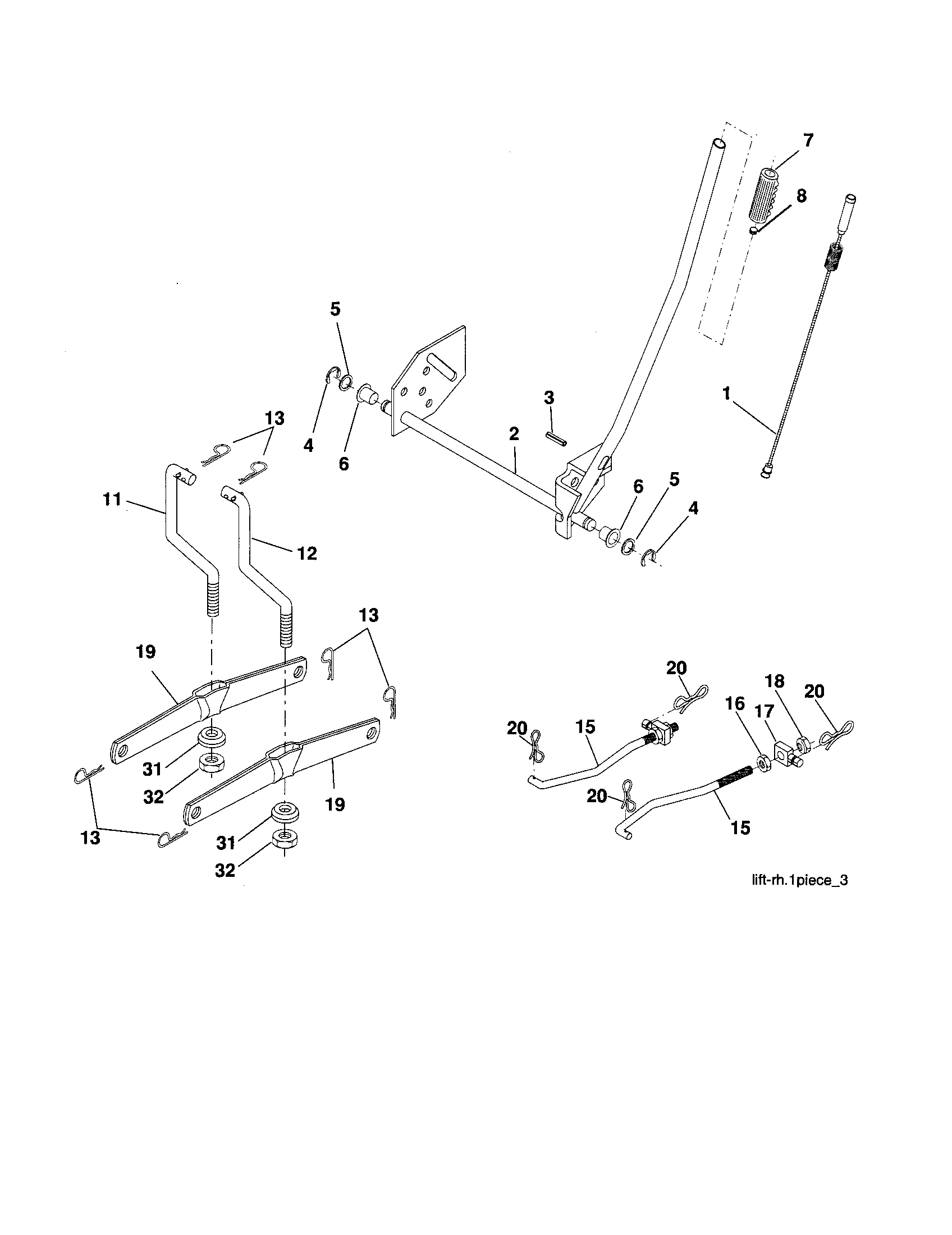 Craftsman 917257450 lift diagram