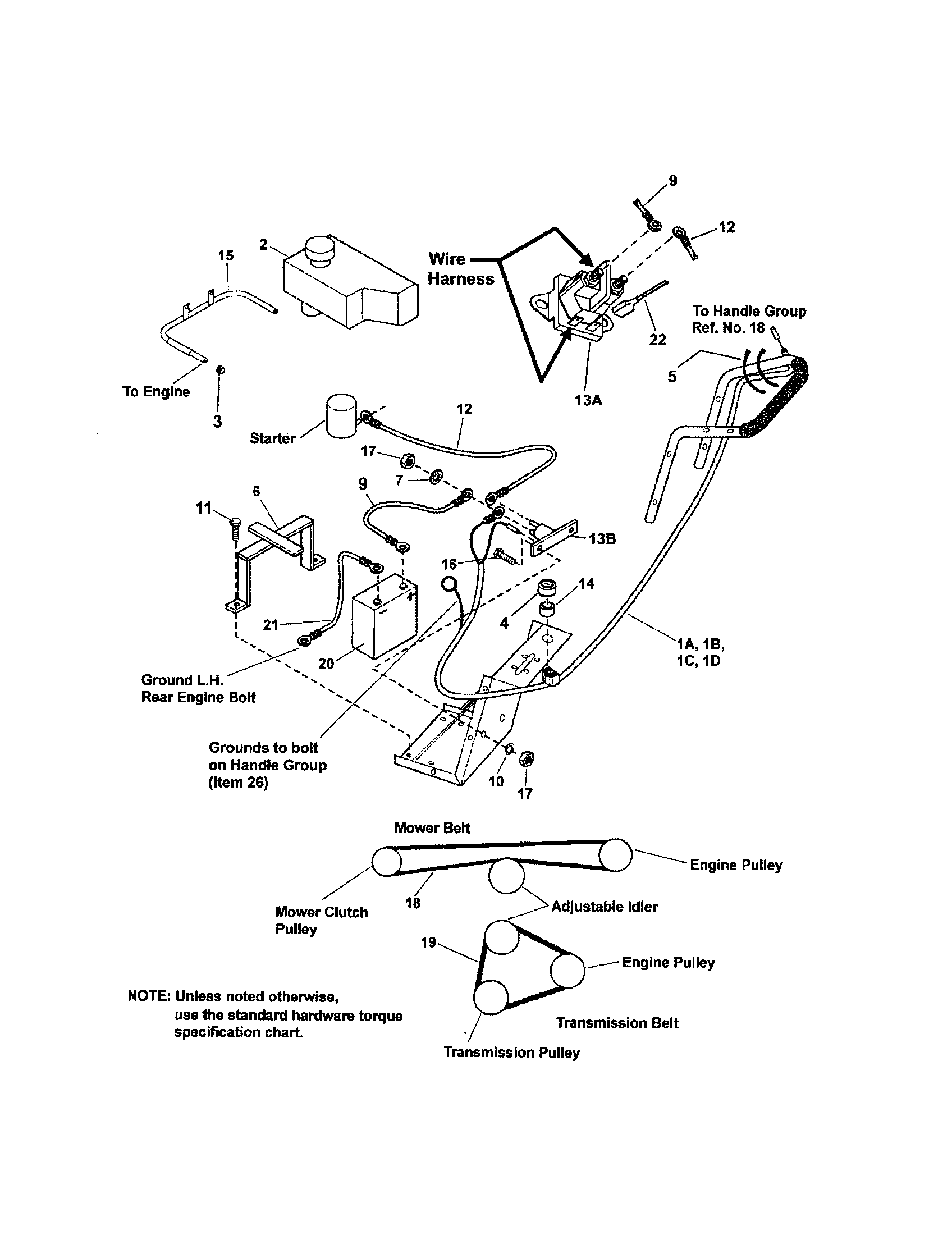 Snapper FB13250BS electrical & miscellaneous diagram