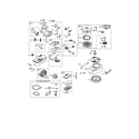 Briggs & Stratton 9T702-0111-B1 carburetor/rewind starter diagram