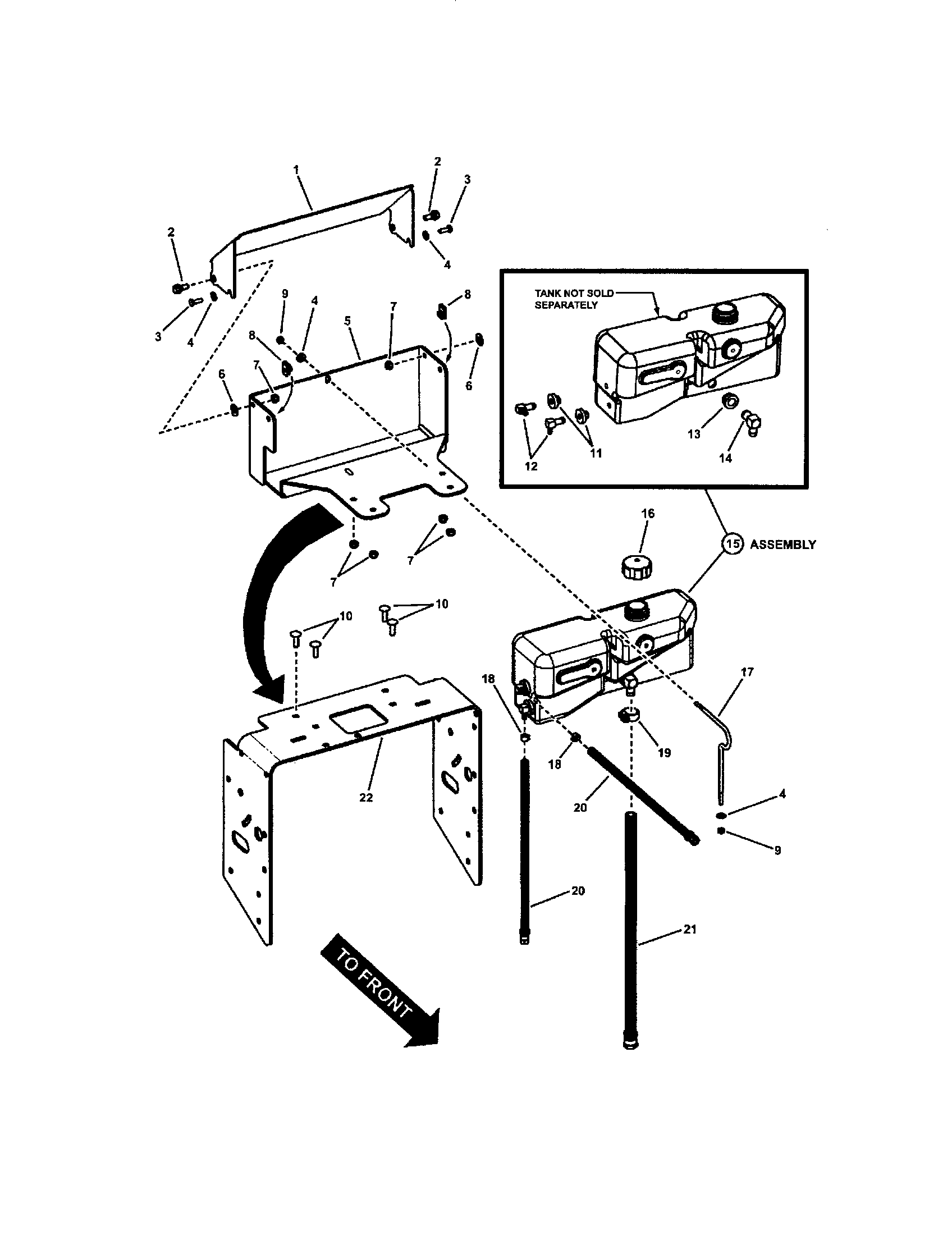 Snapper SPA361-SERIES 3 oil tank diagram