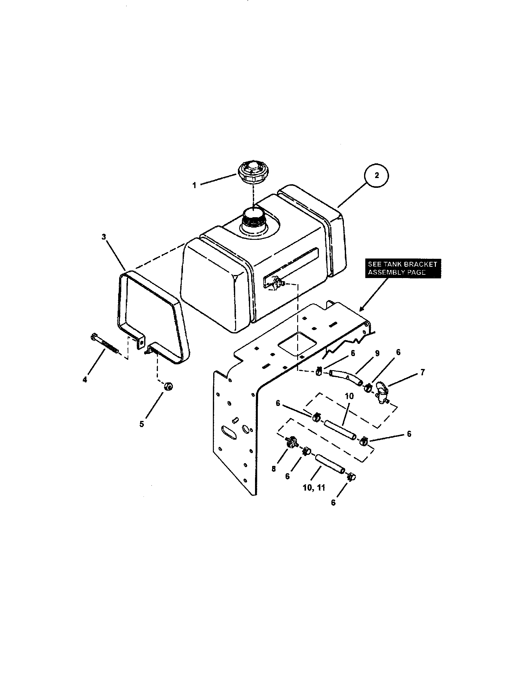 Snapper SPA361-SERIES 3 fuel tank diagram