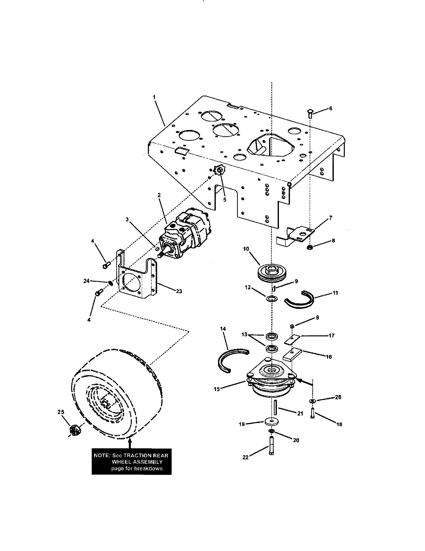 Snapper SPA361-SERIES 3 rear deck diagram