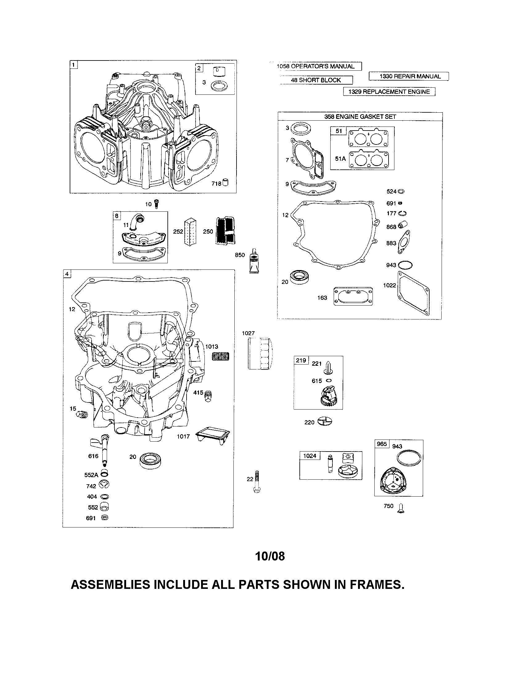 Craftsman 917289700 cylinder/sump diagram
