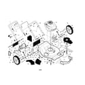 Craftsman 917376462 engine/housing/handle diagram