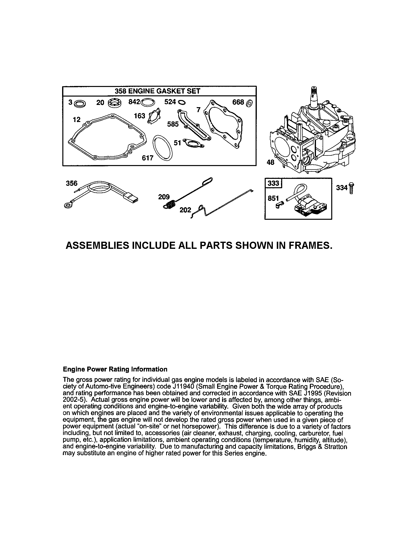 Craftsman 917376807 short block/magneto armature diagram
